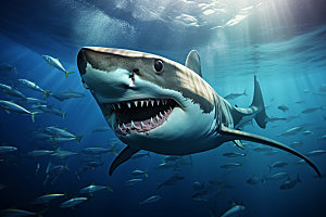 鲨鱼环保霸气摄影图
