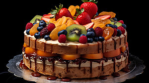 生日蛋糕高清美食摄影图