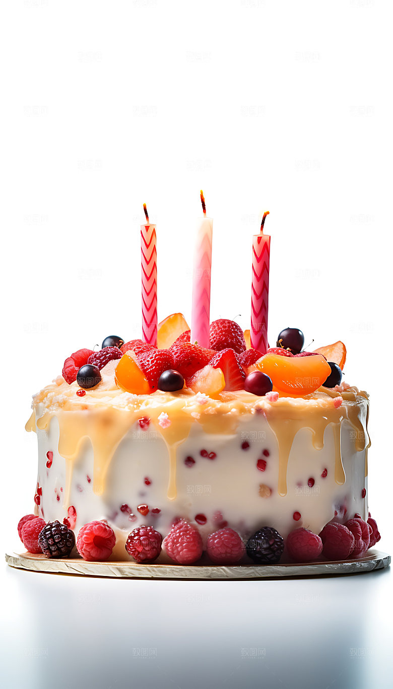 生日蛋糕美食高清摄影图