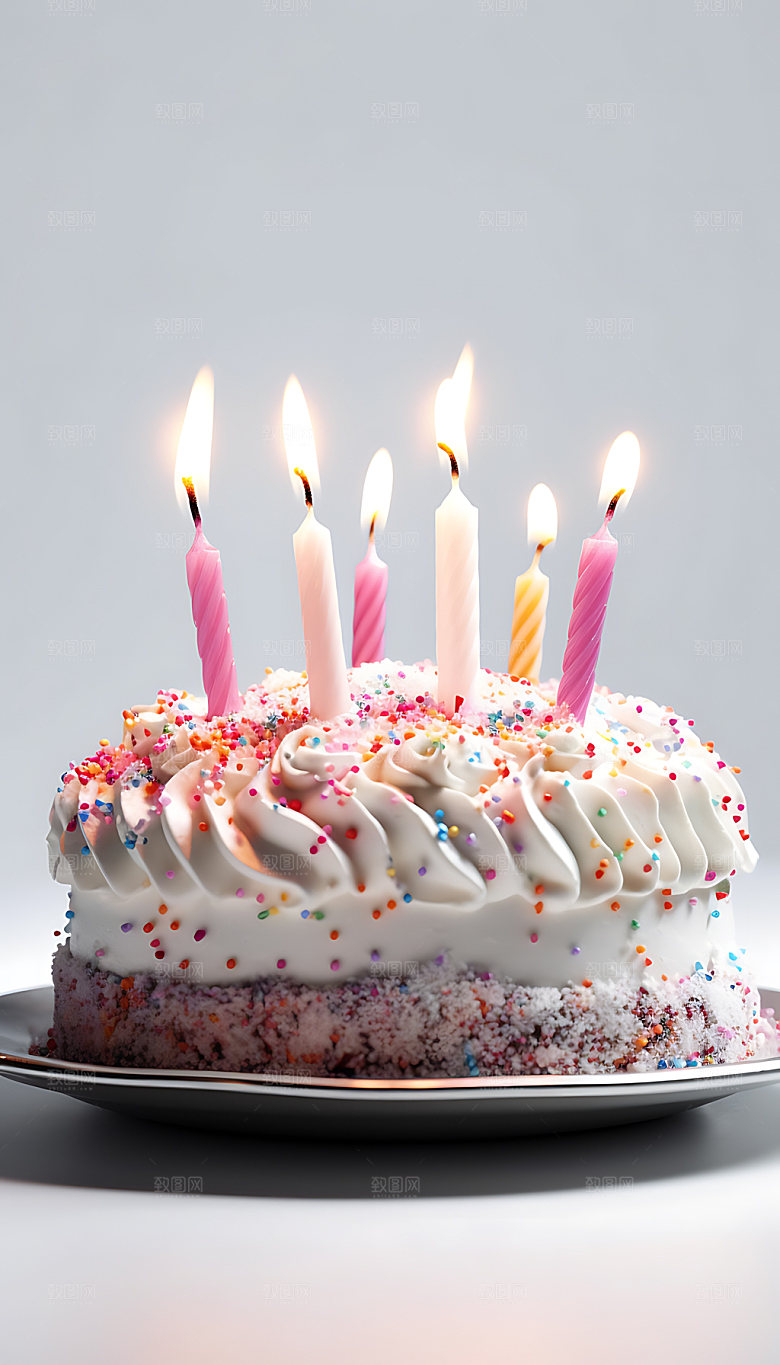 生日蛋糕美食高清摄影图