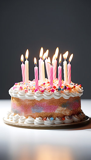 生日蛋糕甜品水果蛋糕摄影图