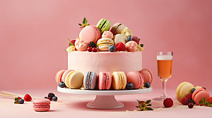 生日蛋糕甜品高清摄影图