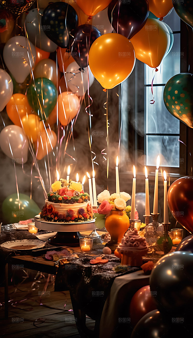 生日派对幸福聚会摄影图