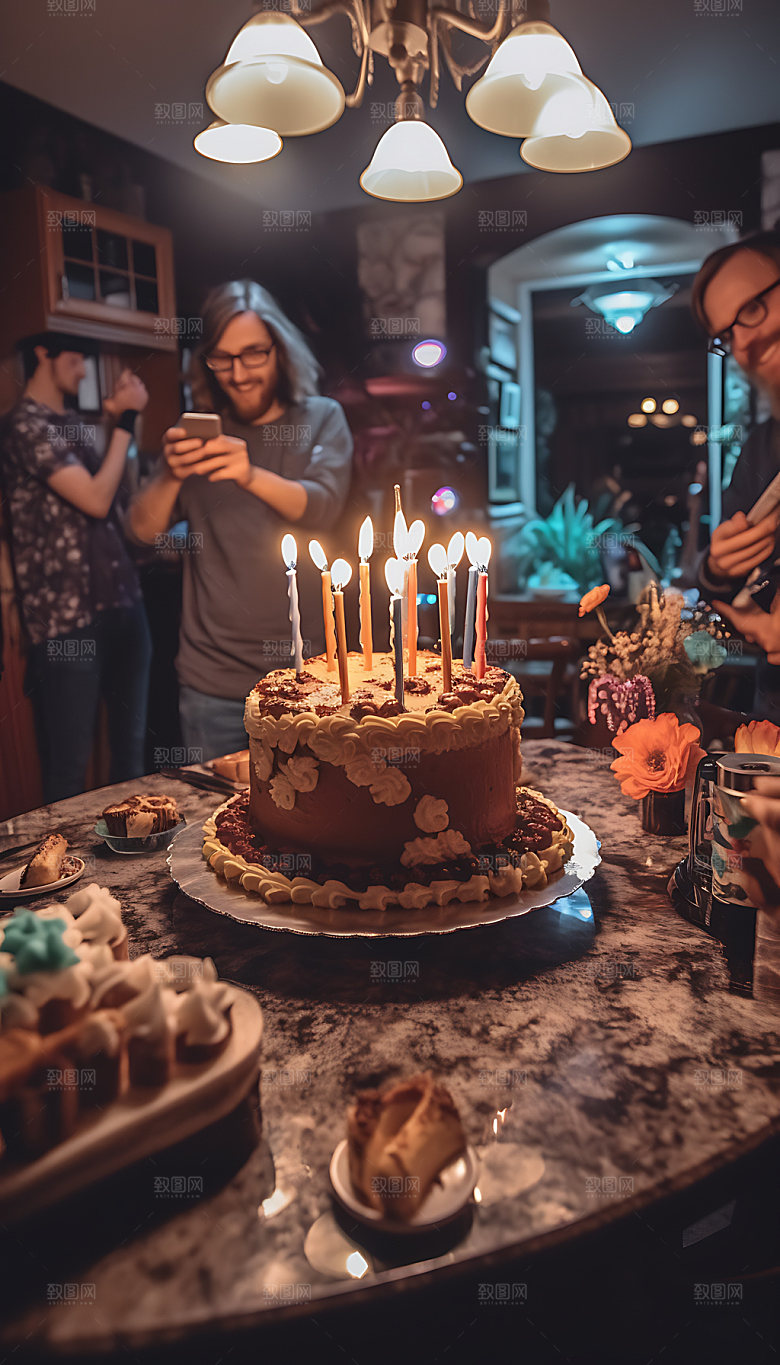 生日派对高清幸福摄影图