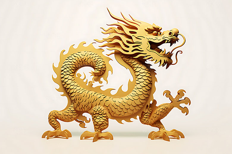 中国龙形象龙年元素