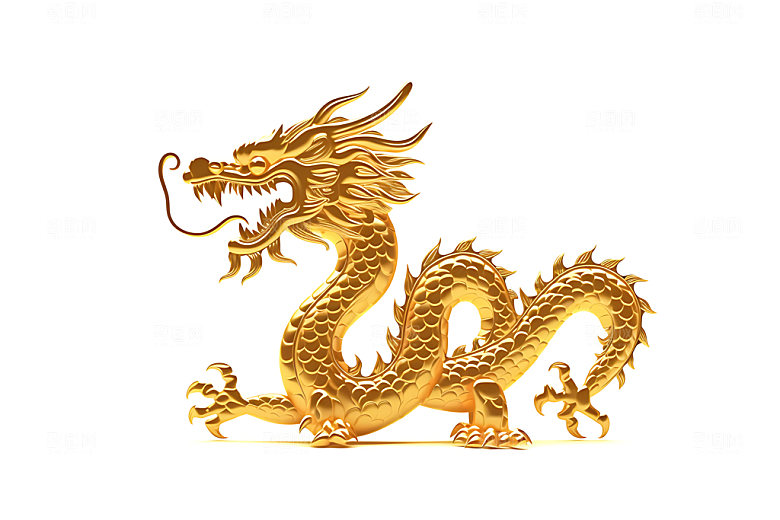 中国龙龙年霸气元素