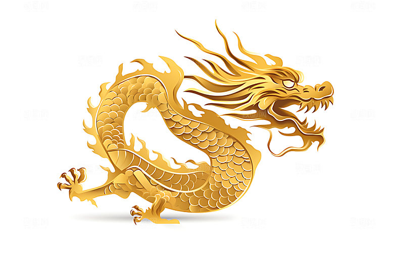 中国龙龙年霸气元素