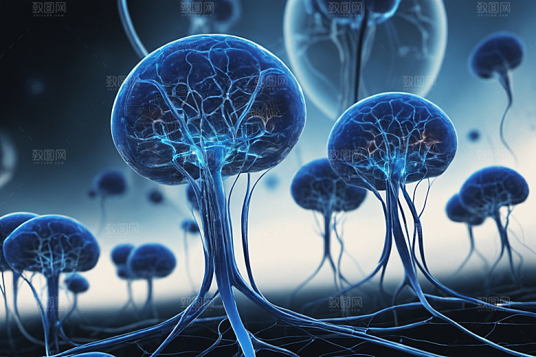 神经元生物脉络素材