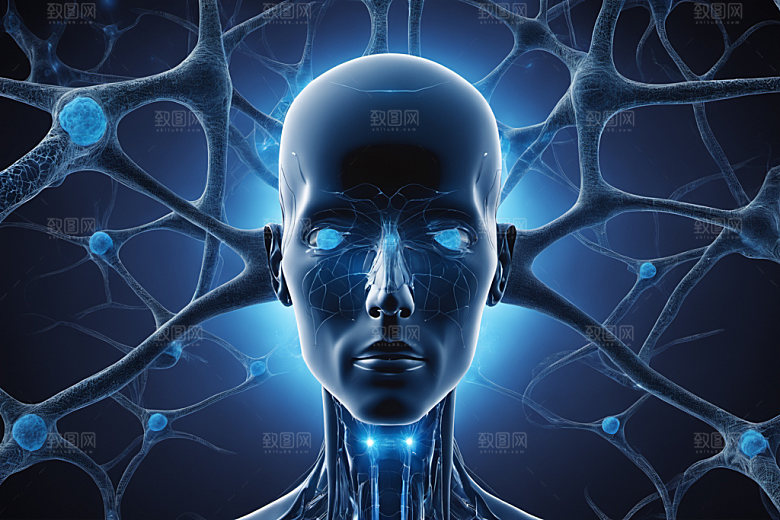 神经元显微生物素材