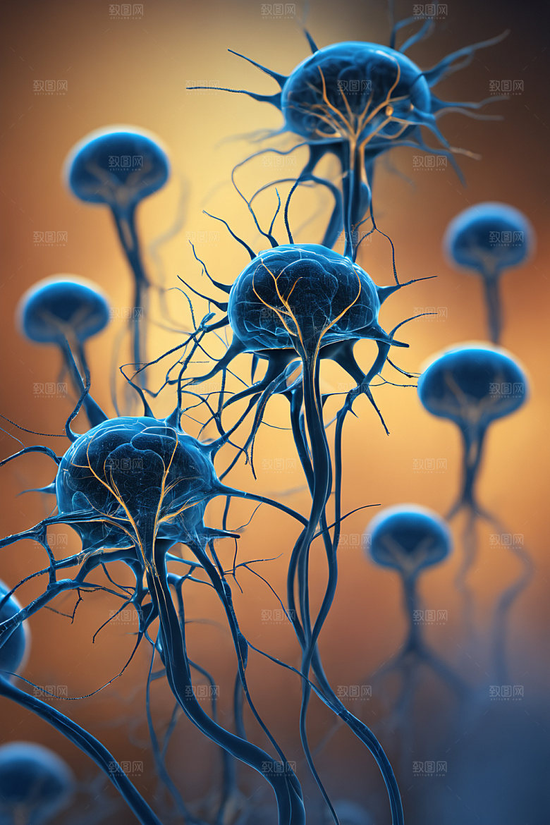 神经元生物显微素材