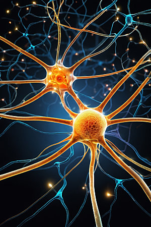 神经元概念细胞素材