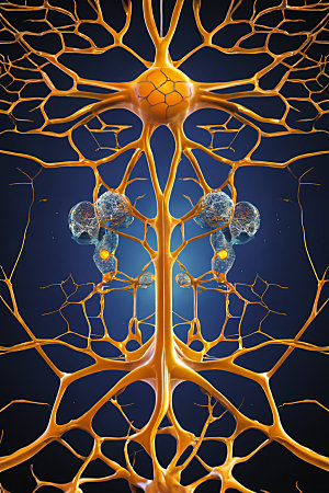 神经元细胞链接素材