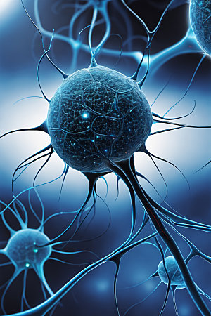 神经元生物细胞素材