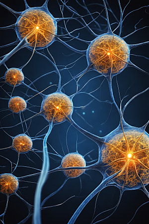 神经元生物细胞素材