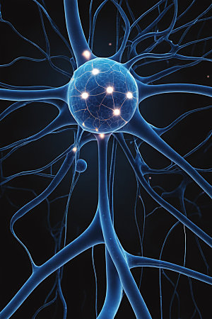 神经元脉络显微素材