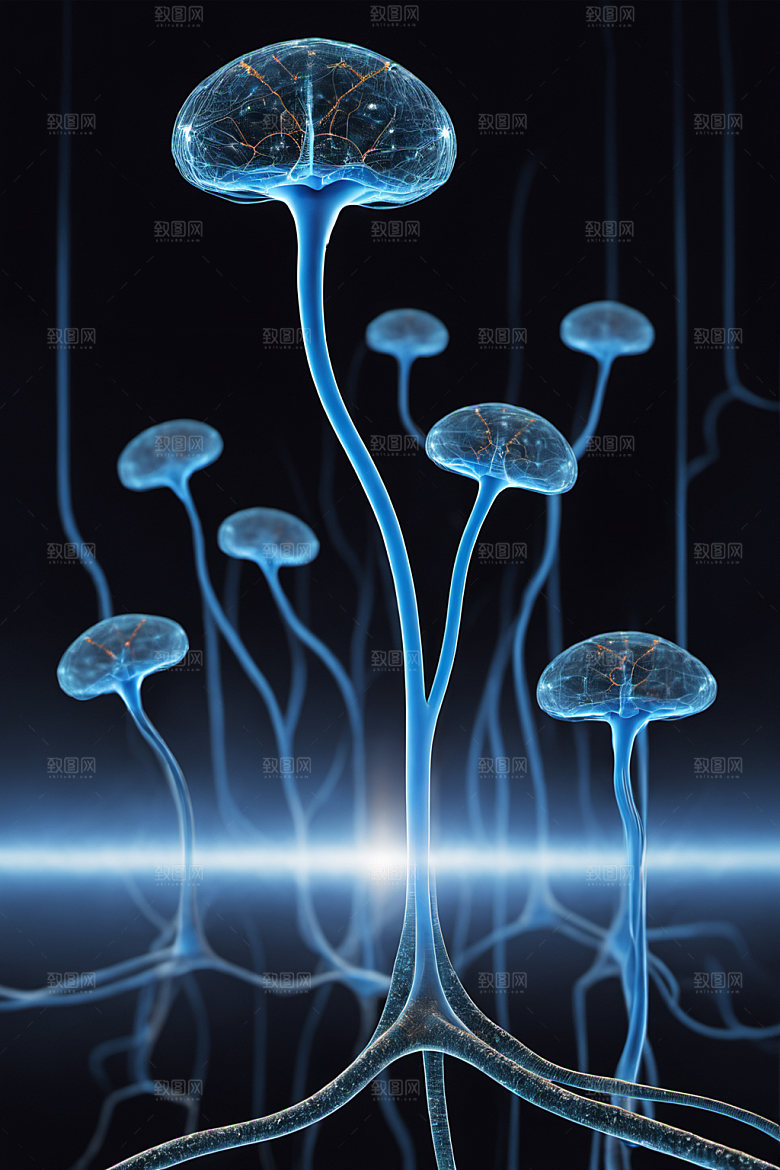 神经元脉络概念素材