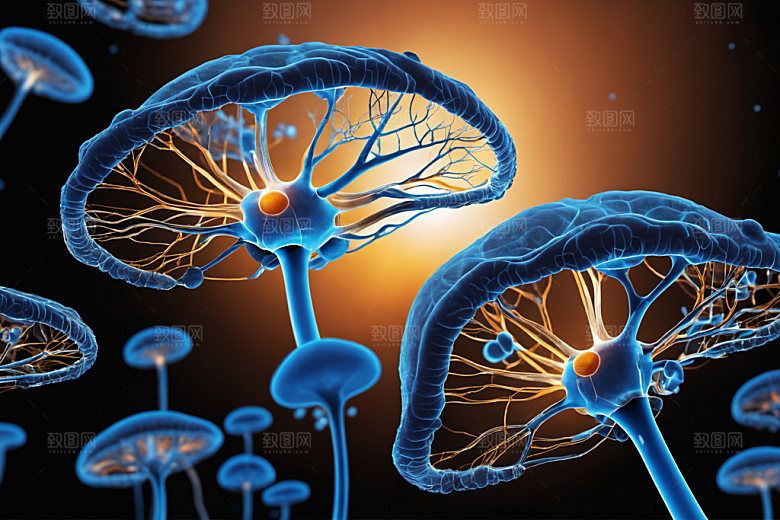 神经元医学科技素材