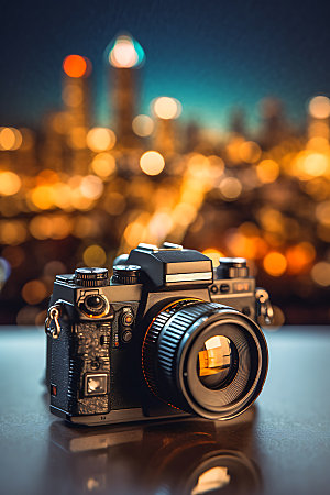 相机镜头记录拍摄工具摄影图