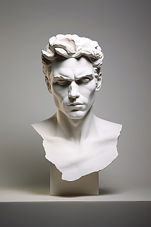 石膏雕塑古希腊3D人物模型