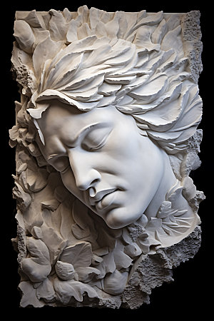 石膏雕塑立体浪漫人物模型