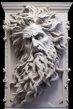 石膏雕塑古希腊3D人物模型