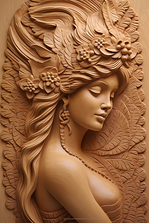 石膏雕塑浪漫3D人物模型