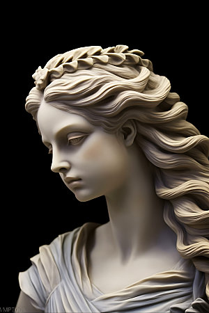 石膏雕塑白色大理石唯美人物模型