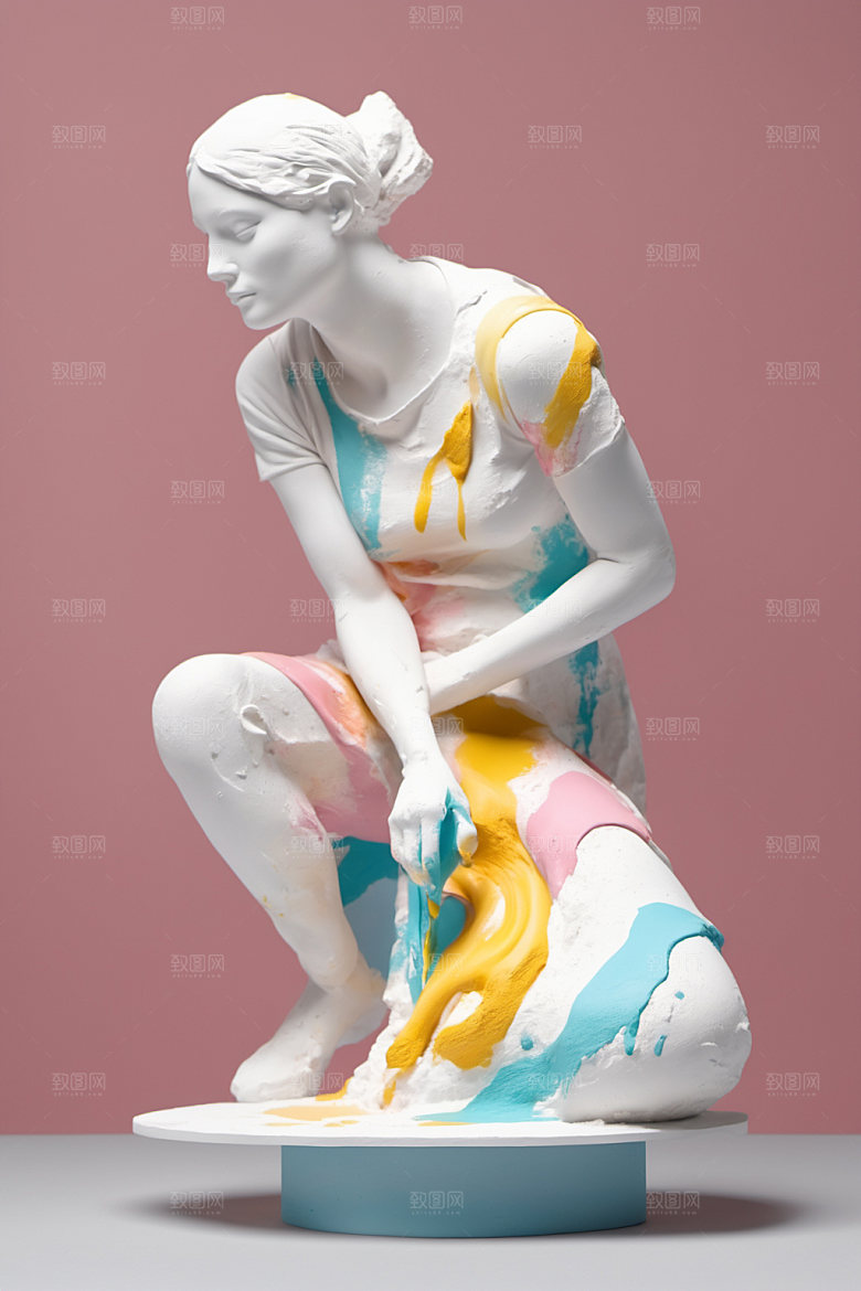 石膏雕塑雕刻3D素材