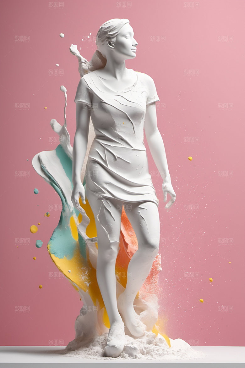 石膏雕塑艺术3D素材