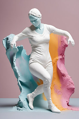 石膏雕塑创意白模素材