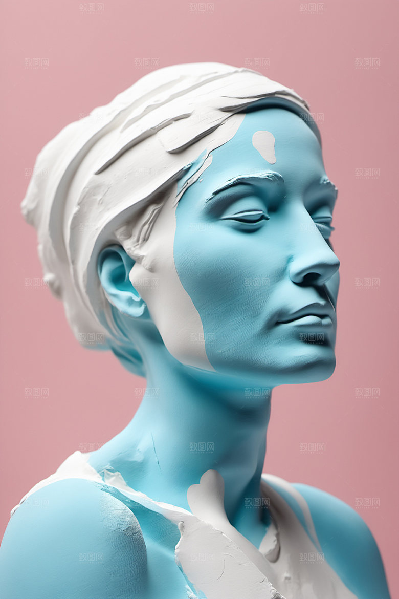 石膏雕塑3D立体素材