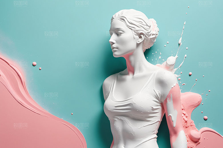 石膏雕塑3D艺术素材