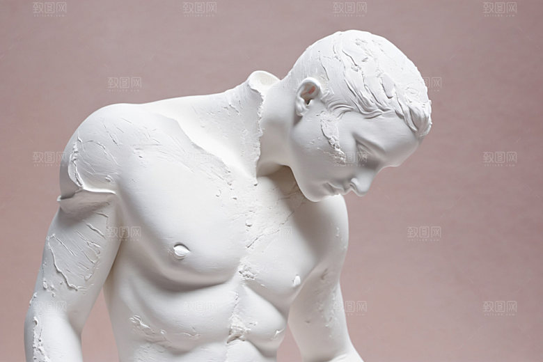 石膏雕塑唯美3D素材