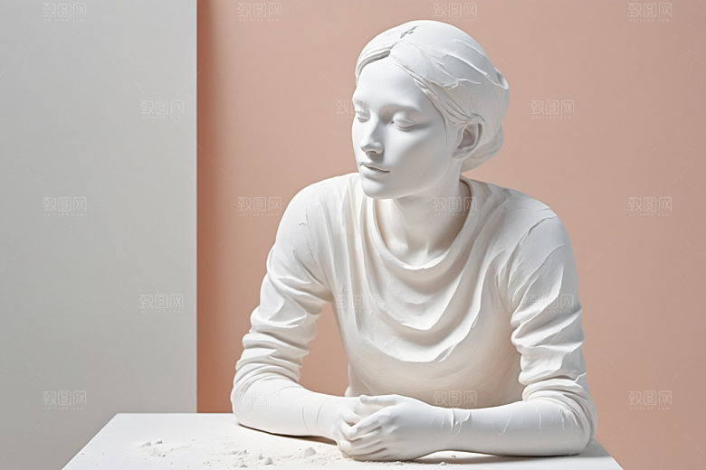 石膏雕塑洛可可3D素材