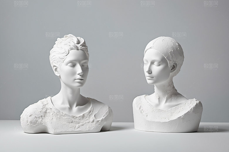 石膏雕塑3D洛可可素材