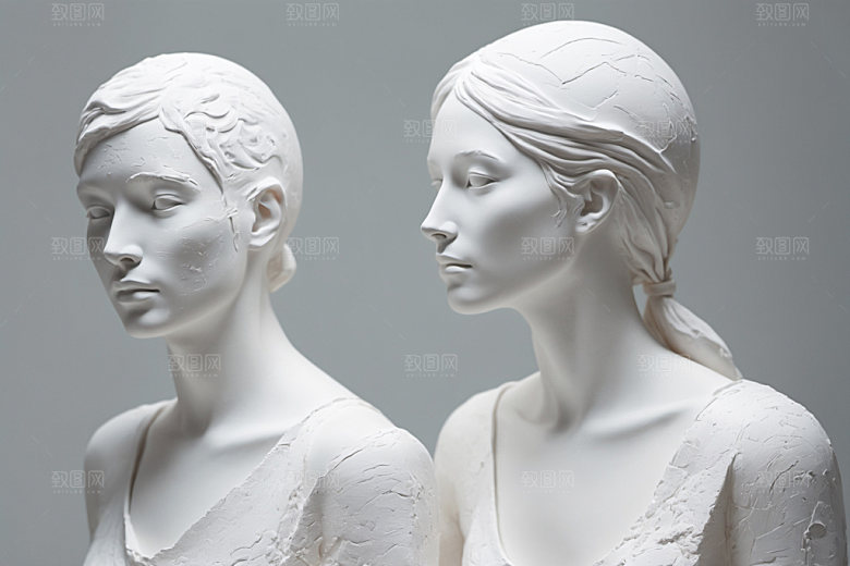 石膏雕塑立体3D素材