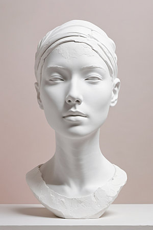 石膏雕塑3D白模素材