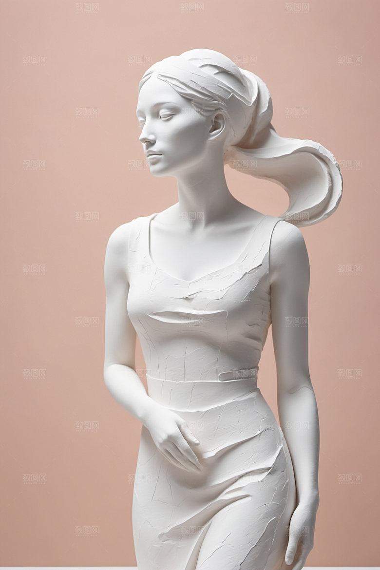 石膏雕塑3D洛可可素材
