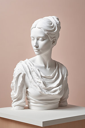石膏雕塑人像艺术素材