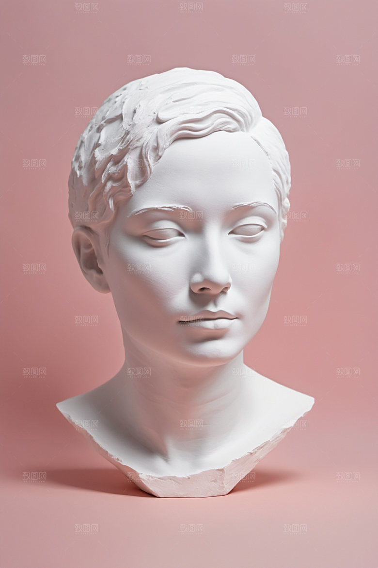 石膏雕塑3D创意素材