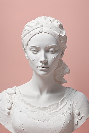 石膏雕塑大理石白模素材