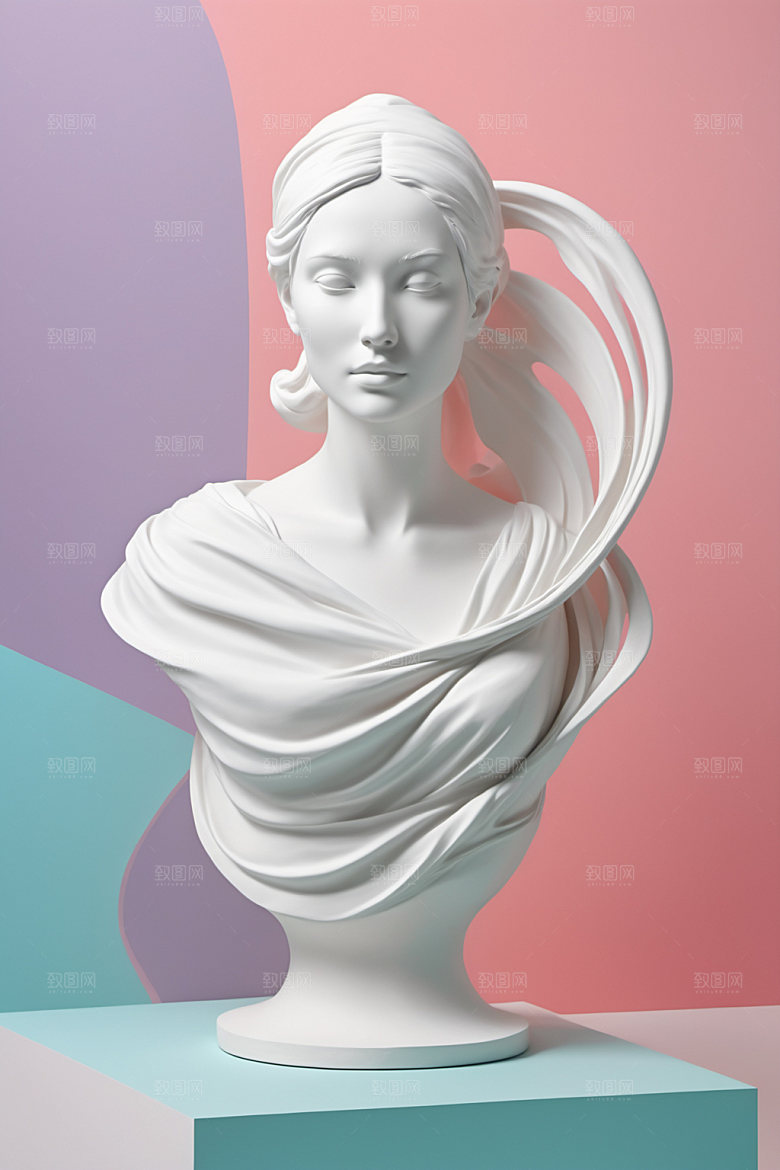 石膏雕塑3D古罗马素材