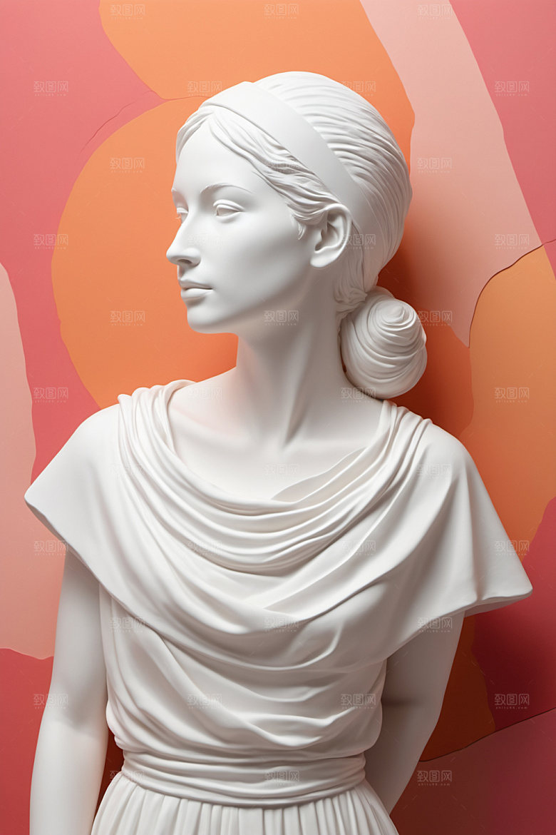石膏雕塑3D大理石素材