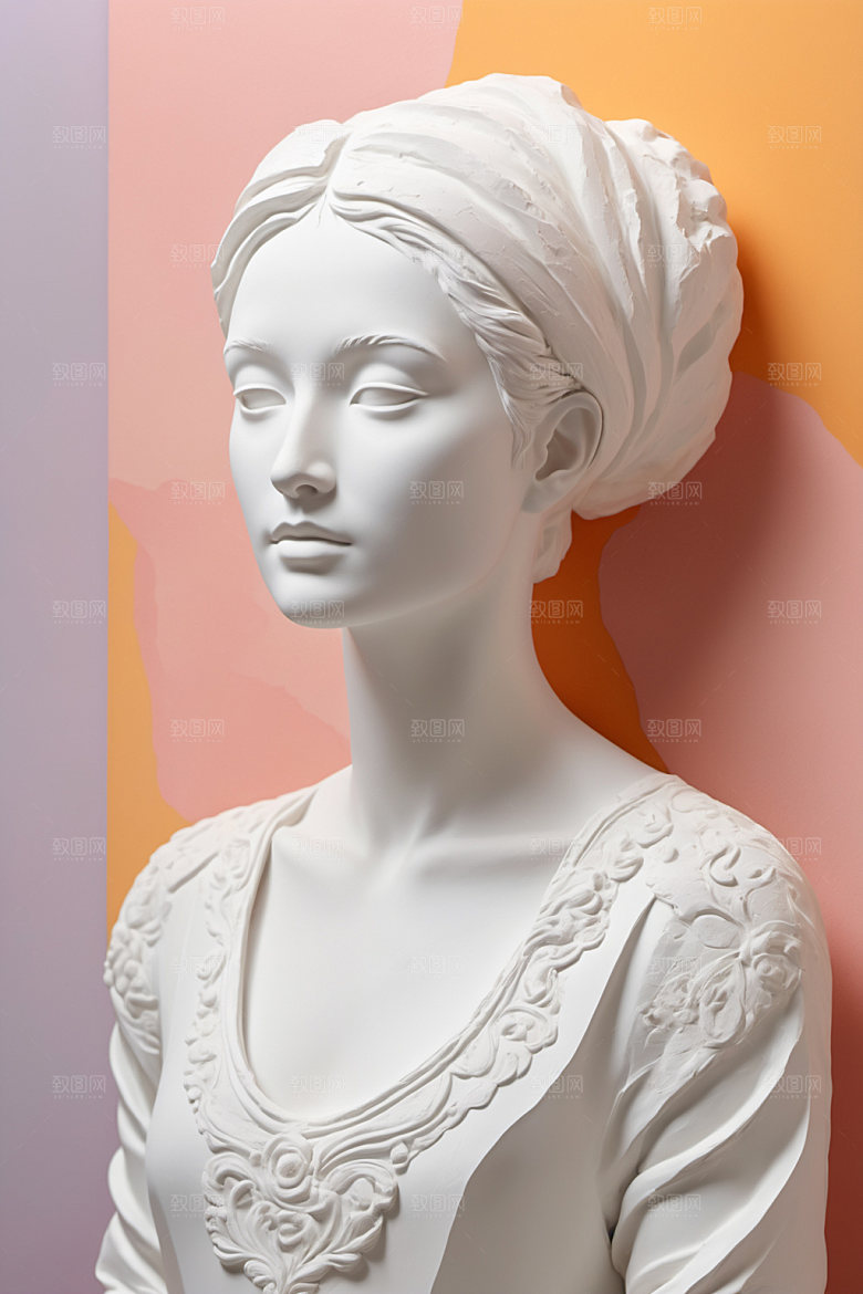 石膏雕塑大理石3D素材