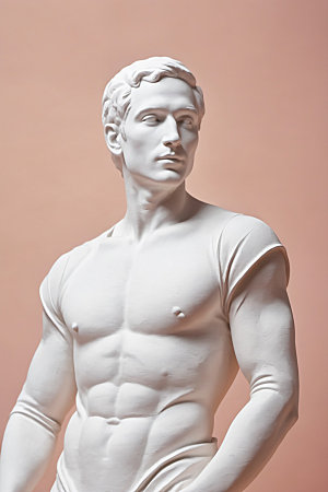 石膏雕塑雕刻人像素材