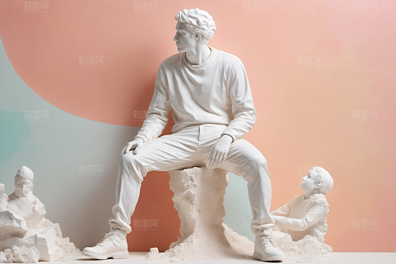 石膏雕塑古罗马洛可可素材