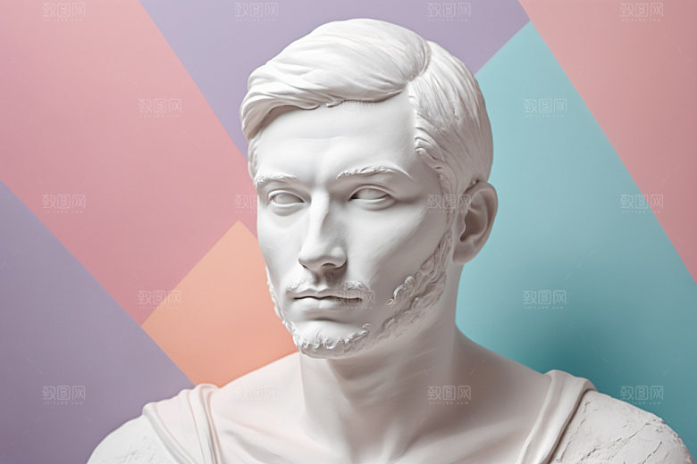 石膏雕塑3D创意素材