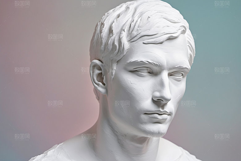 石膏雕塑3D创意素材