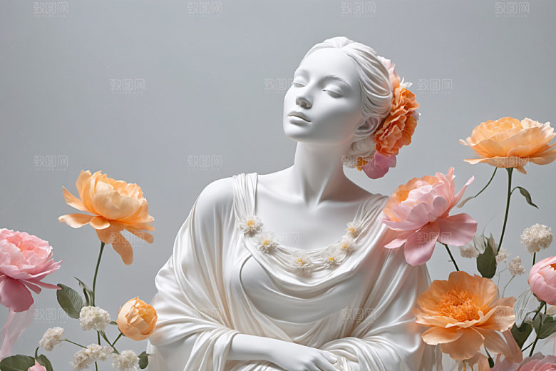 石膏雕塑大理石3D素材