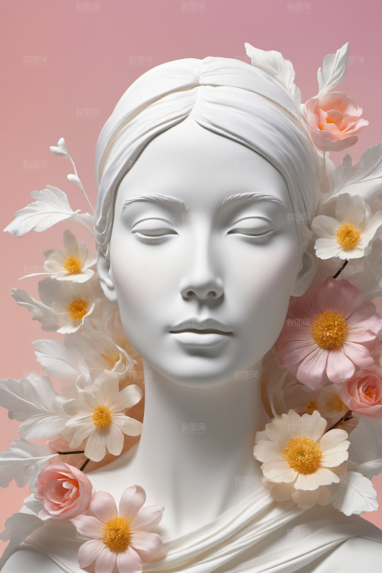 石膏雕塑雕刻3D素材